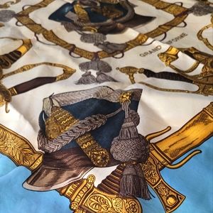 Beautiful Hermes Aqua Blue 35 × 37 scarf 💙